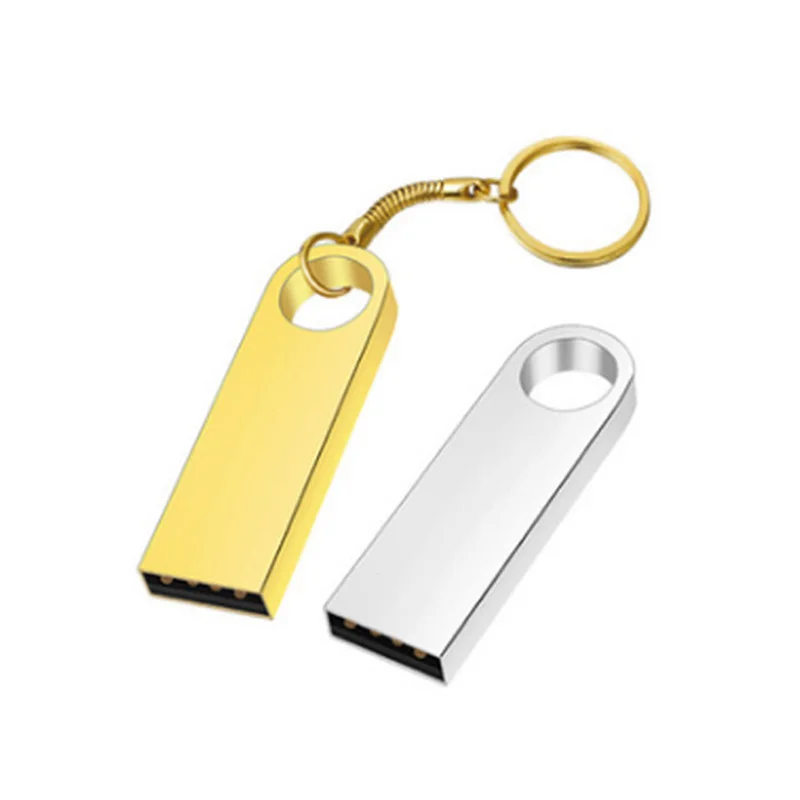 Wholesale customize logo metal flash usb stick with keychain usb flash drives memoria usb 3.0 16gb