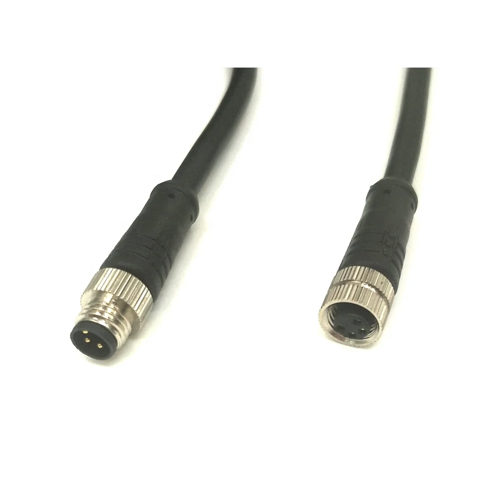 M8 Cable Waterproof IP67 IP68 Male Female Direct Plug 2 5 6 8 Pin 3 4 Pin Connector M8 Sensor Cable Assembly Sensor M8 Cable