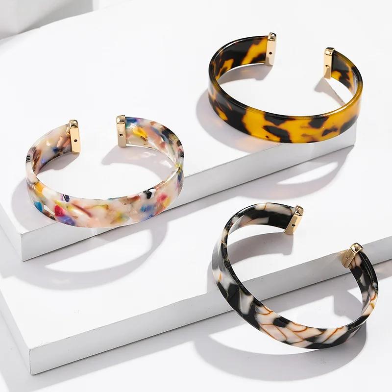 CLARMER New Arrived European American Fashion Women Hair Accessories Simple Temperament Personality Alloy Acetate Women Bracelet