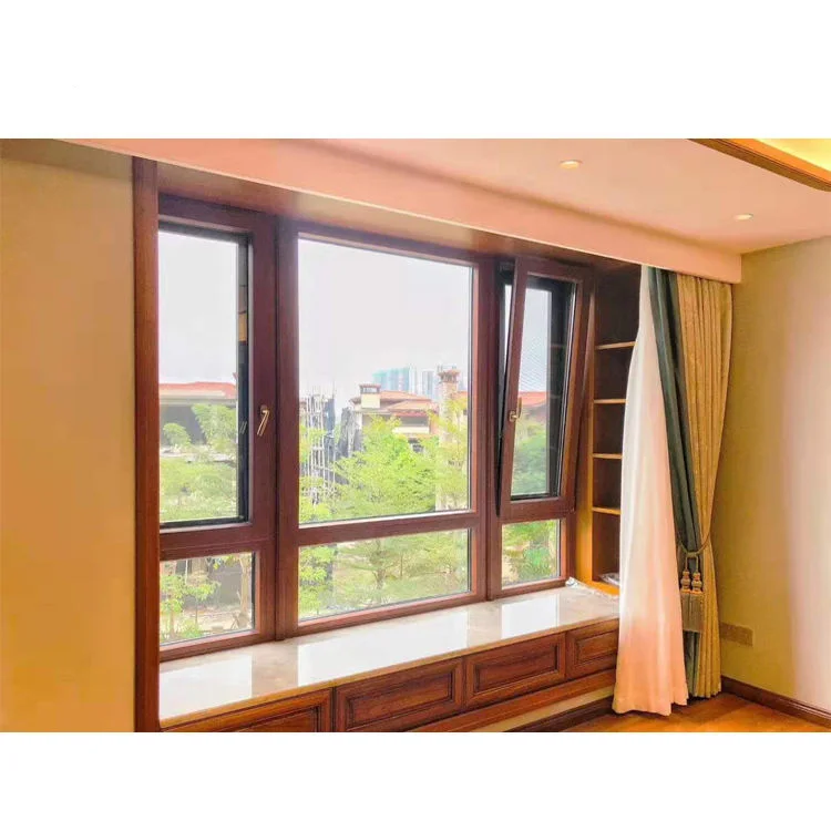Excellent Quality Wood Aluminum Passive House Windows And Doors For Home Residential Clad Wood Window