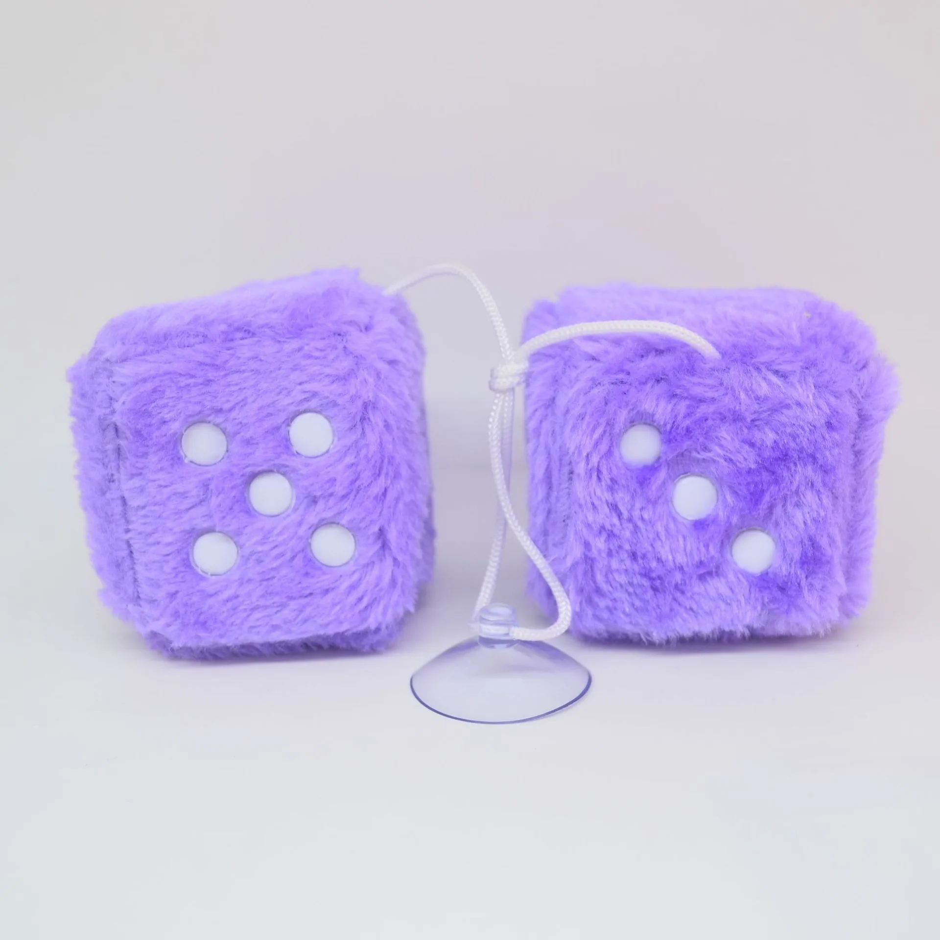 Wholesale Custom Car Hanging Plush Fuzzy Dice Plush Pendant Soft Plush Dice Toys Stuffed Dice Plush Toys