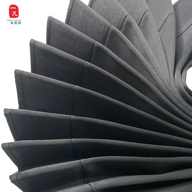 Pleated pressed fabric pleated organ folding rv sky shade panoramic glass sky shade