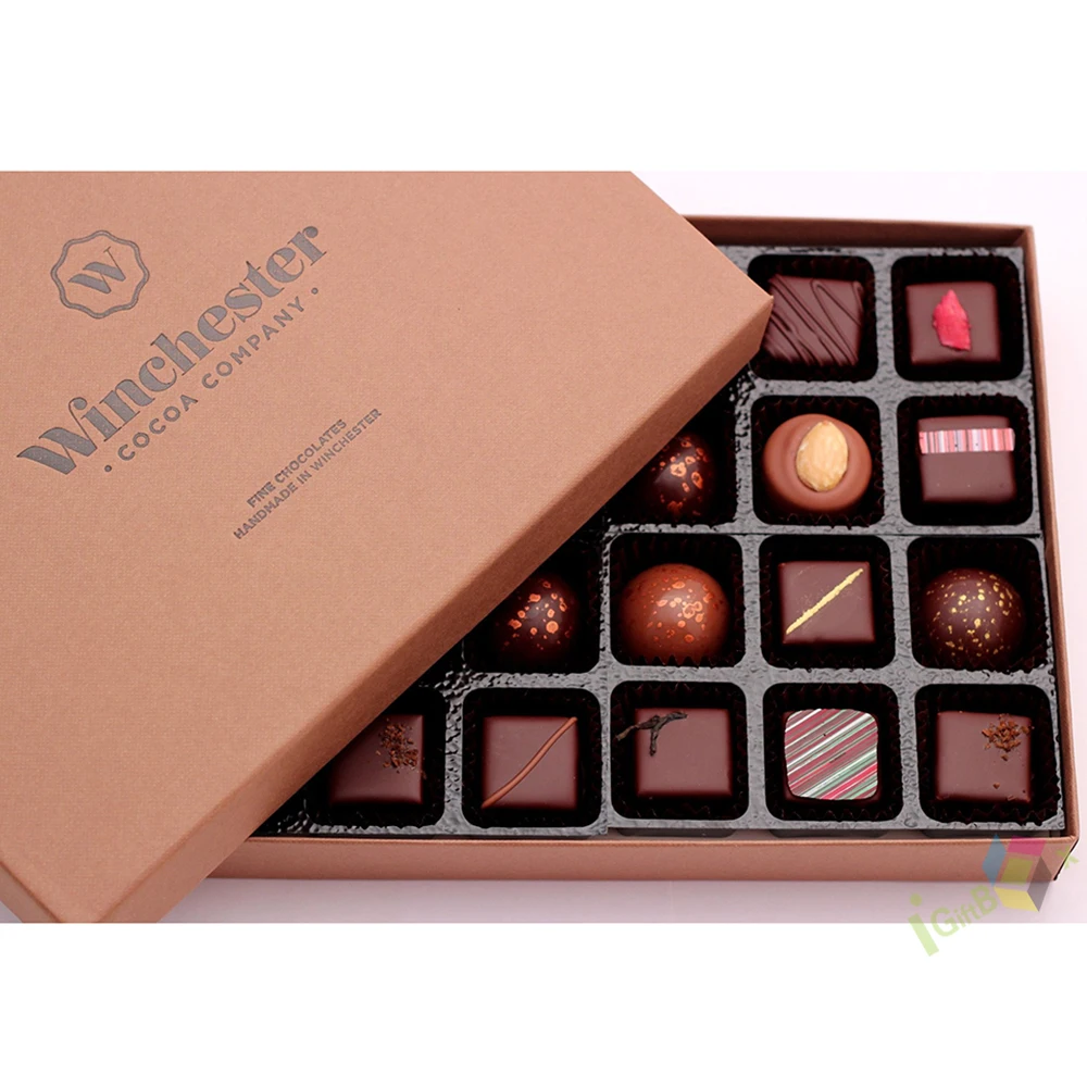 Custom Low Cost Empty Fancy Chocolate Boxes Weeding Candy Food Gift Packaging Box With Tray