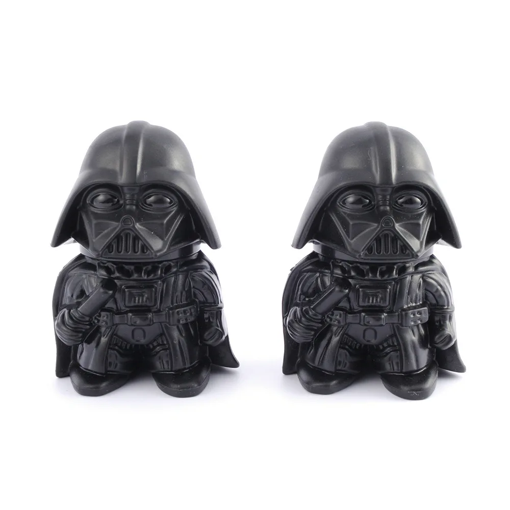 Newest 3Parts Zinc Alloy Wars Star Black Warrior Darth Vader Metal Herb Grinder for Smoking Accessories