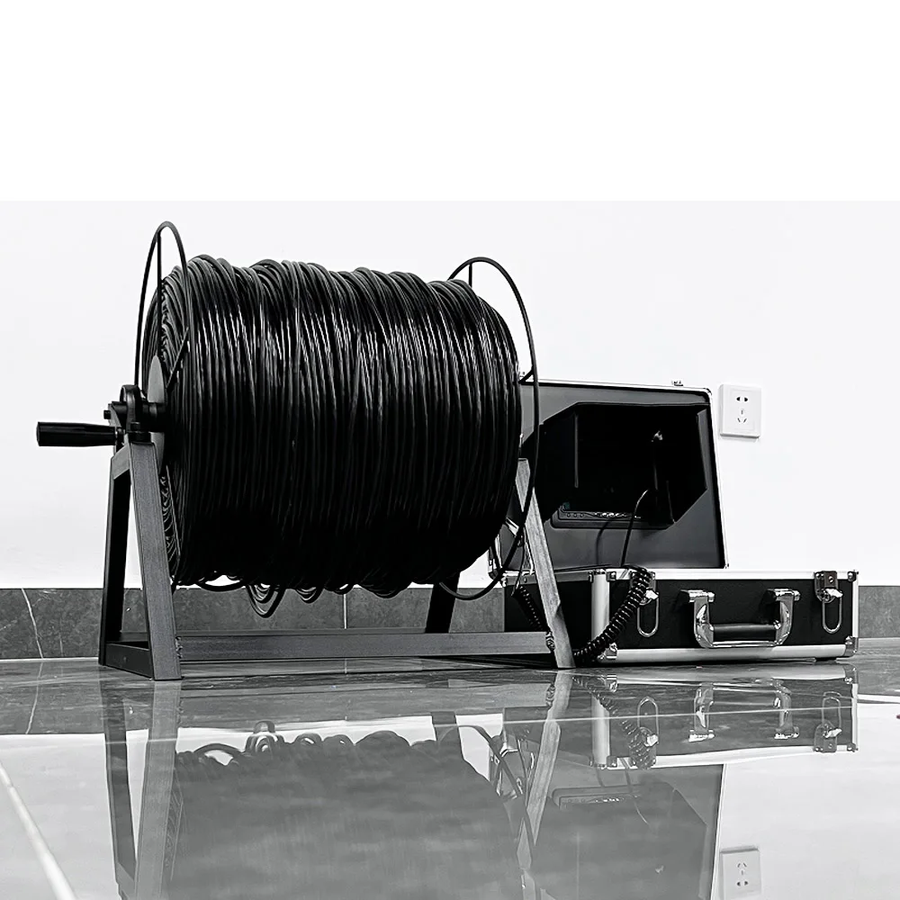 Send 8G SD card 9-inch video screen 500 meters 360 degree rotating underwater monitoring system