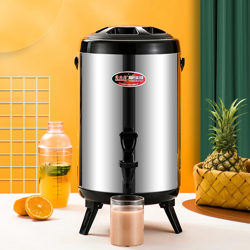 Wholesale commercial stainless steel insulation barrel insulation household double large capacity milk tea 304 milk tea store