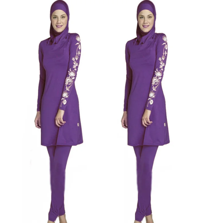 Wholesale Low Quantity Woman Bath Swim Suit Islamic Hijab Muslimah Swimwear Swimsuits