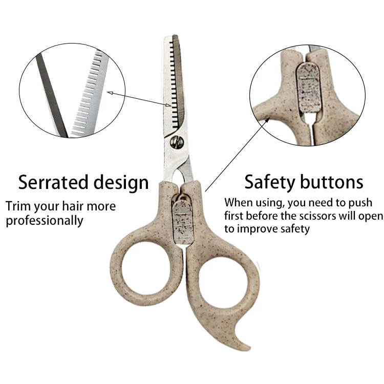 Baby barber kits cutting professional great buy hairdressing colorful hair comb scissors bag for hair stylist