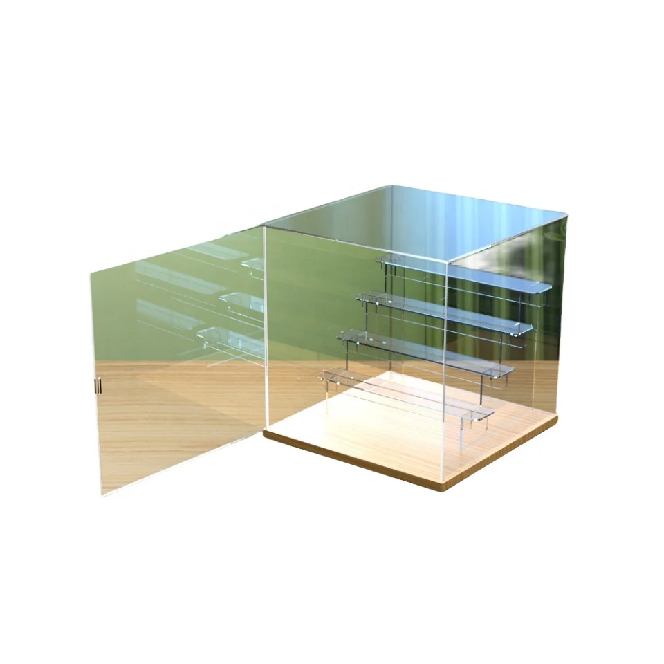 Acrylic high transparent toy model garage kit display box lid dust prevention splicing receiving box