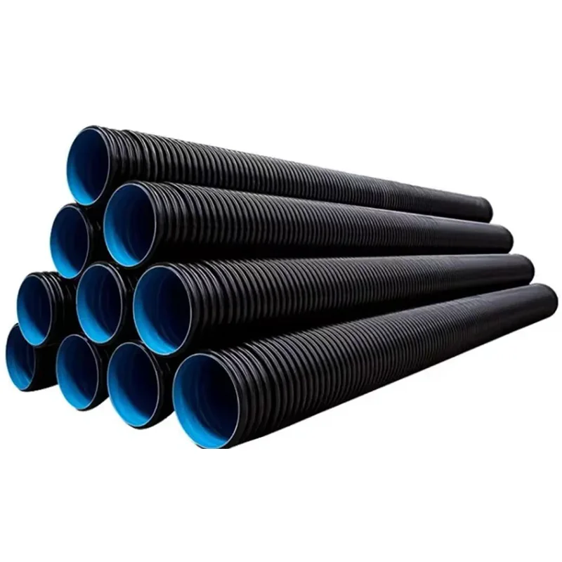 Подземная коррозионная стойкость 24-дюймовая труба HDPE 2,5 дюймов HDPE Оросительная гофрированная труба фитинги пластиковые трубы для продажи