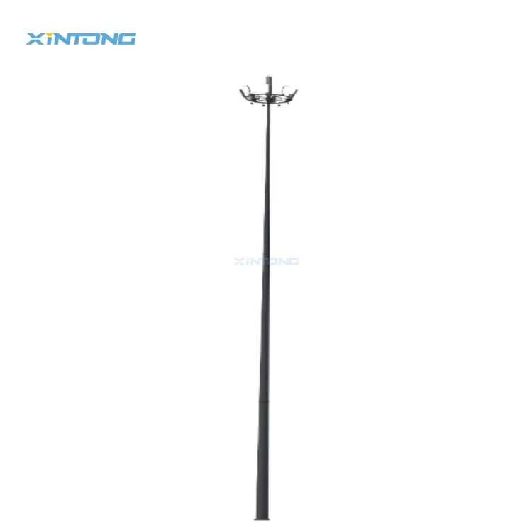 XINTONG High Mast Pole Golf 40 Meter High Mast Pole Stadium High Mast Lighting Pole
