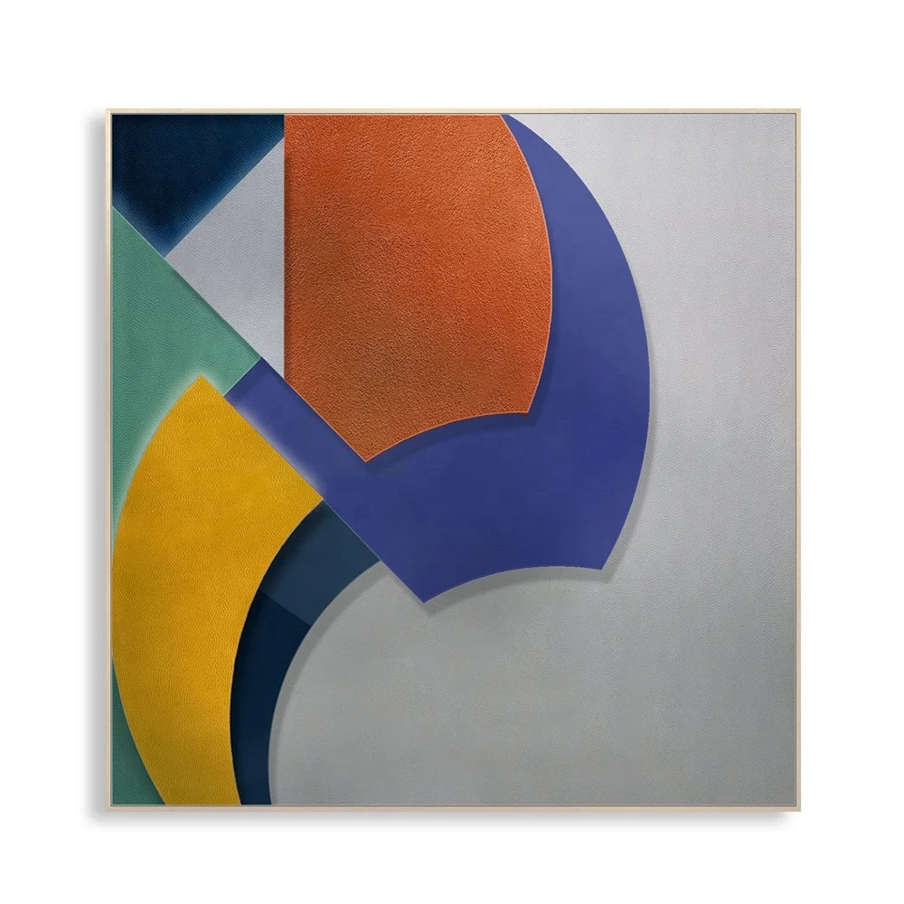 Custom Modern Luxury 3D Wall Art Wood Carving Decoration Relief Wall Painting