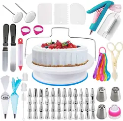 Cake Decorating Supplies kit with baking supplies for Beginners 360 PCs- Springform Pan Set -Cake Turntable