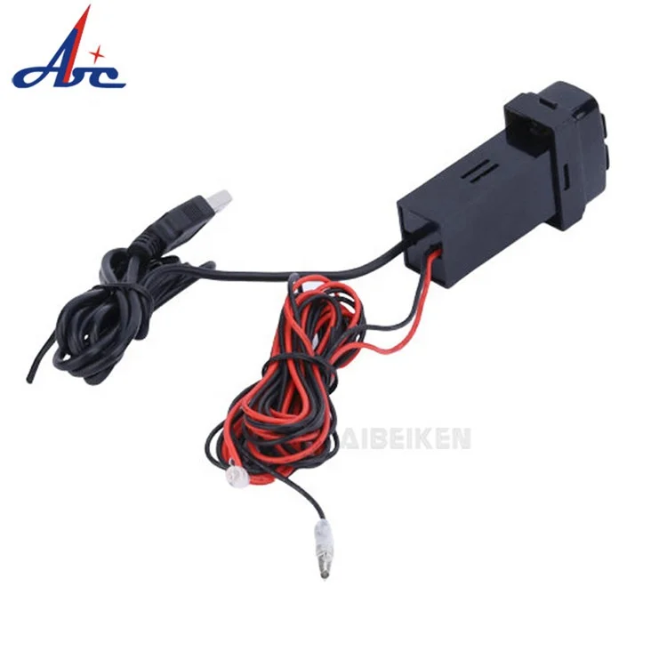 36.5*19.6*68MM 2.1A Dual USB Power Socket For MITSUBISHI iPhone X/8/7/6/5 iPad Samsung LG Huawei