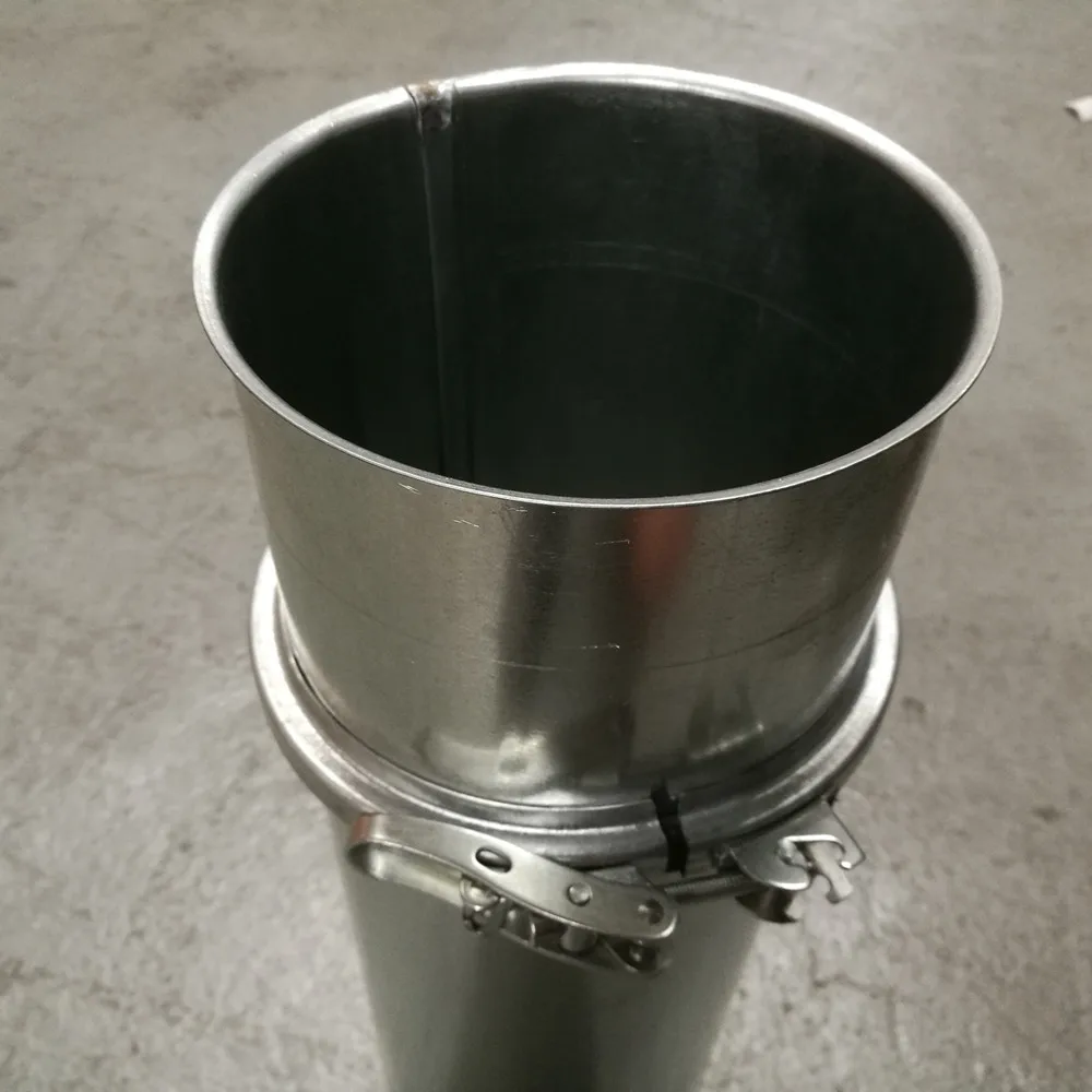 HVAC system adjustable V band U band quick release air duct clamp