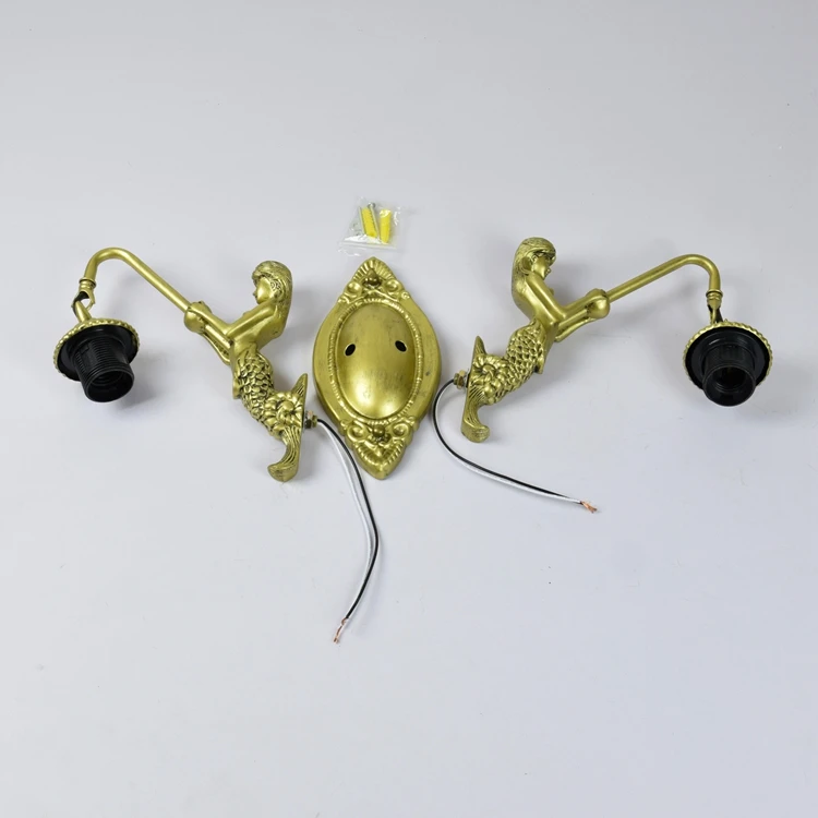 
Lampe Light Lampara Lamps Wholesale Parts Antique Shades Retro Bar Style Tiffany Double Wall Lamp 