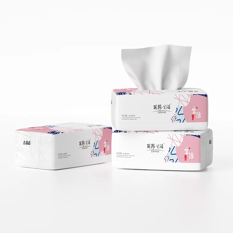 Cheap Price Face Towel Paper Soft Cotton Facial Tissue Paper for Home