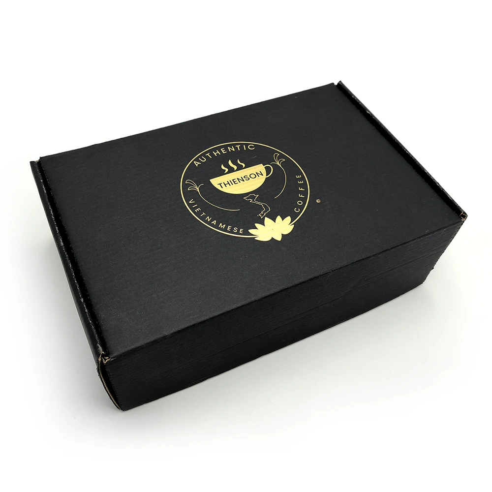 Custom Logo Shoe Clothing Black Cardboard Mailer Box Mailing Shipping Corrugated Paper Boxes Packaging For Small Business