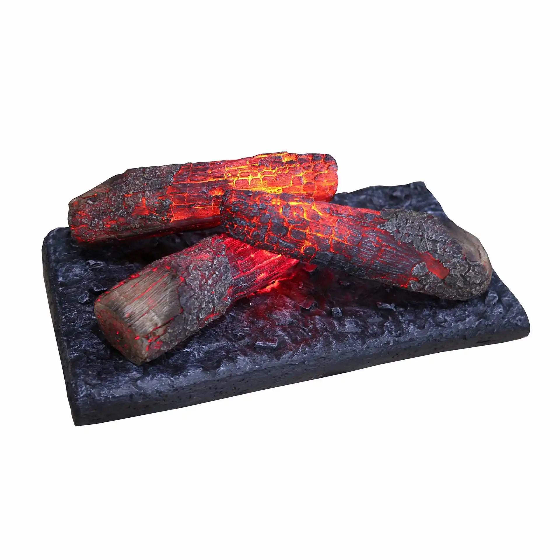 Electric Fireplace Burning Log Set LED Flame Effect for Home Decoration No Heating
