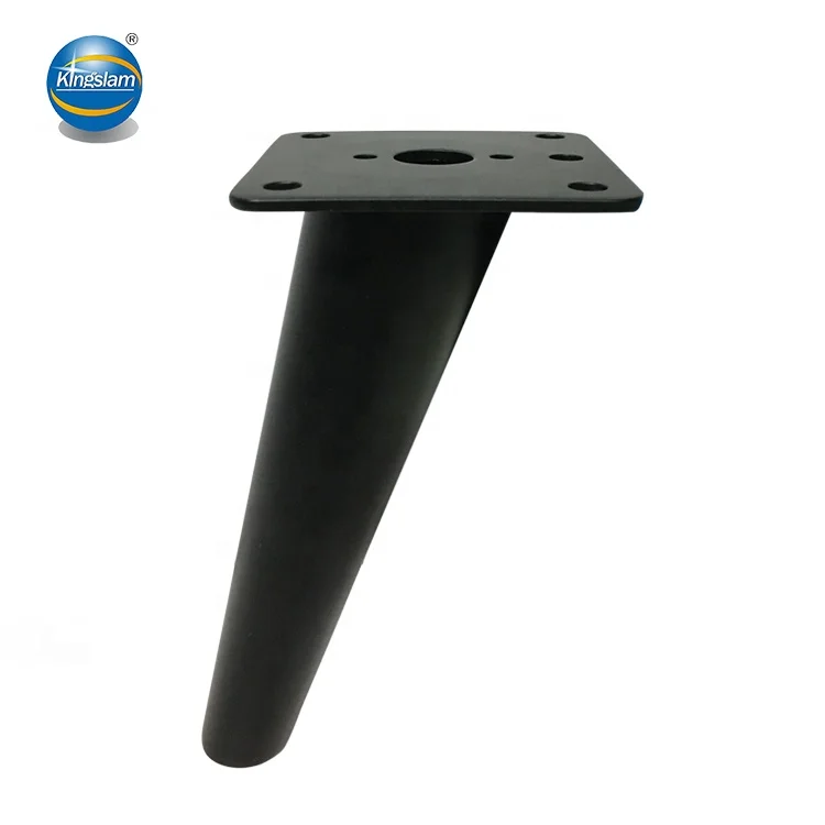 7 Inch Steel Furniture Table Leg Round Tapered Sofa Legs, Slant Metal Cabinet Feet Furniture Leg Hardware for Coffee Table