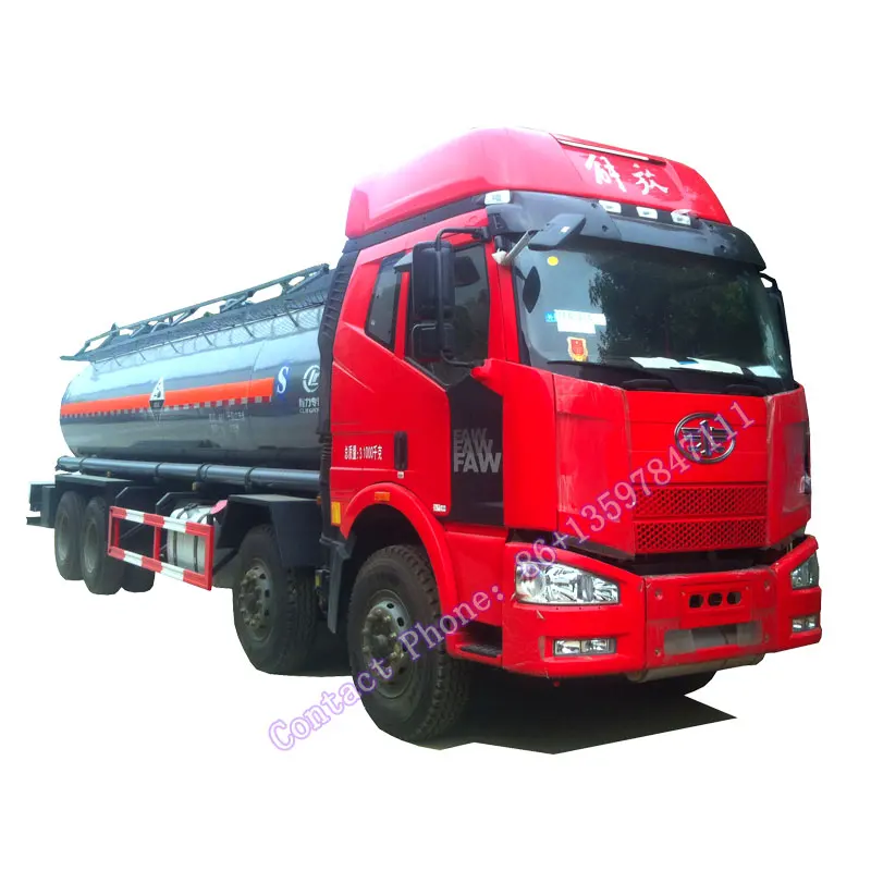 Faw Chemical liquid transfer truck Hypochlorite sodium hydroxide and liquid ammonia tanker truck