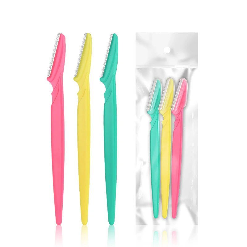 professional ladies portable facial Multipurpose Exfoliating Dermaplaning razor eyebrow blade and upperlip trimmer Tool