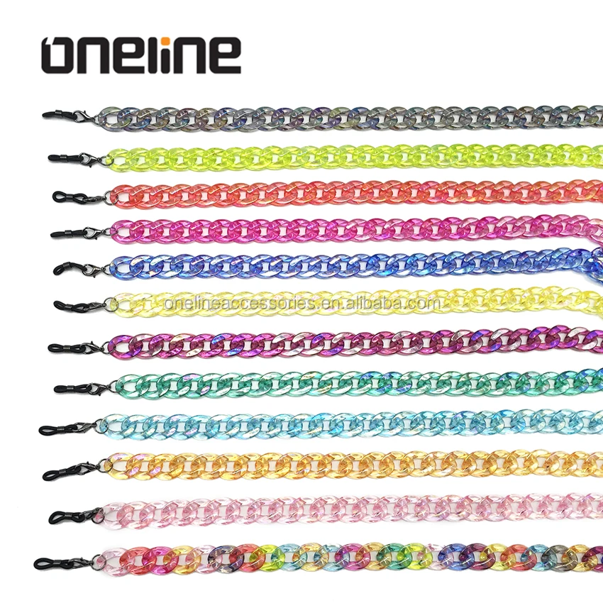 Stylish Fashion Hot Selling Acrylic Acetate sunglasses chain eyeglasses chain Glasses Holder Accessories