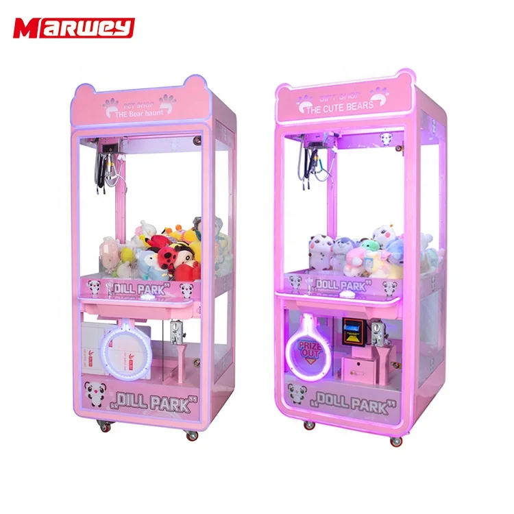 Cheap Stuff Toys Claw Crane Machine Metal Electric Crane Arcade Game Machine Cute Stuffed Animals Crane Machine