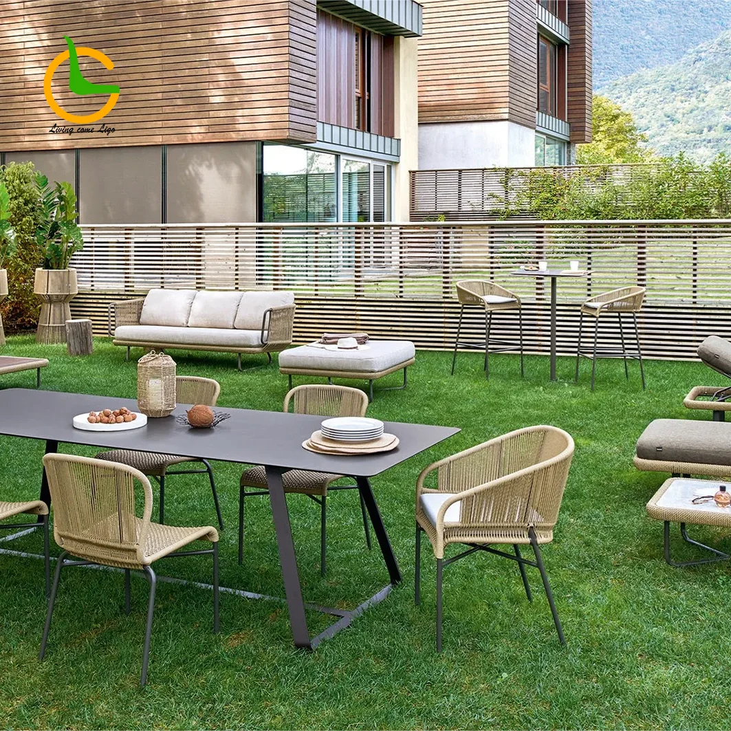 Wholesale Price Luxury Solid Aluminum Coffee Table Set Outdoor Patio Table And Chairs Plastic Table Folding Chair
