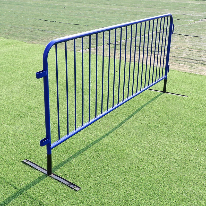 Flat Removable Feet Metal Barriers  2500 x 1100 mm interlock able Inner pipe 22 x 1.5 mm welded galvanized