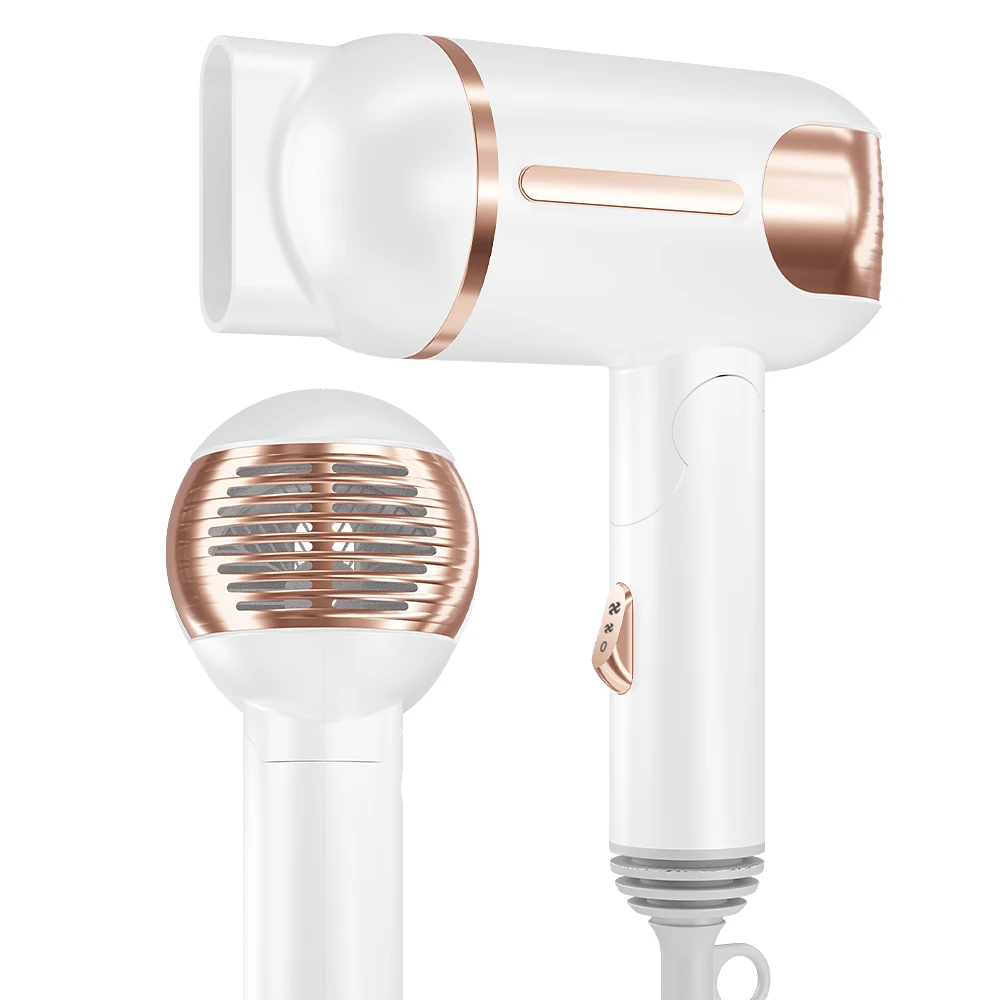 Profession 1000 Watt Travel Use Mini Compact Size Household Professional Strong Wind Negative Hair Dryer With Foldable Handle