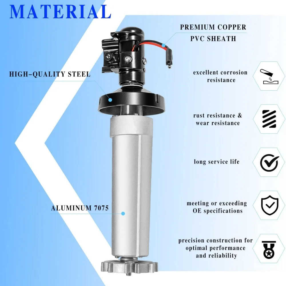 12V DC Extension Drive 910 915 916 917 3310423.209U Torsion Assembly Rh Black for 9100 Power Patio RV Awning Motor