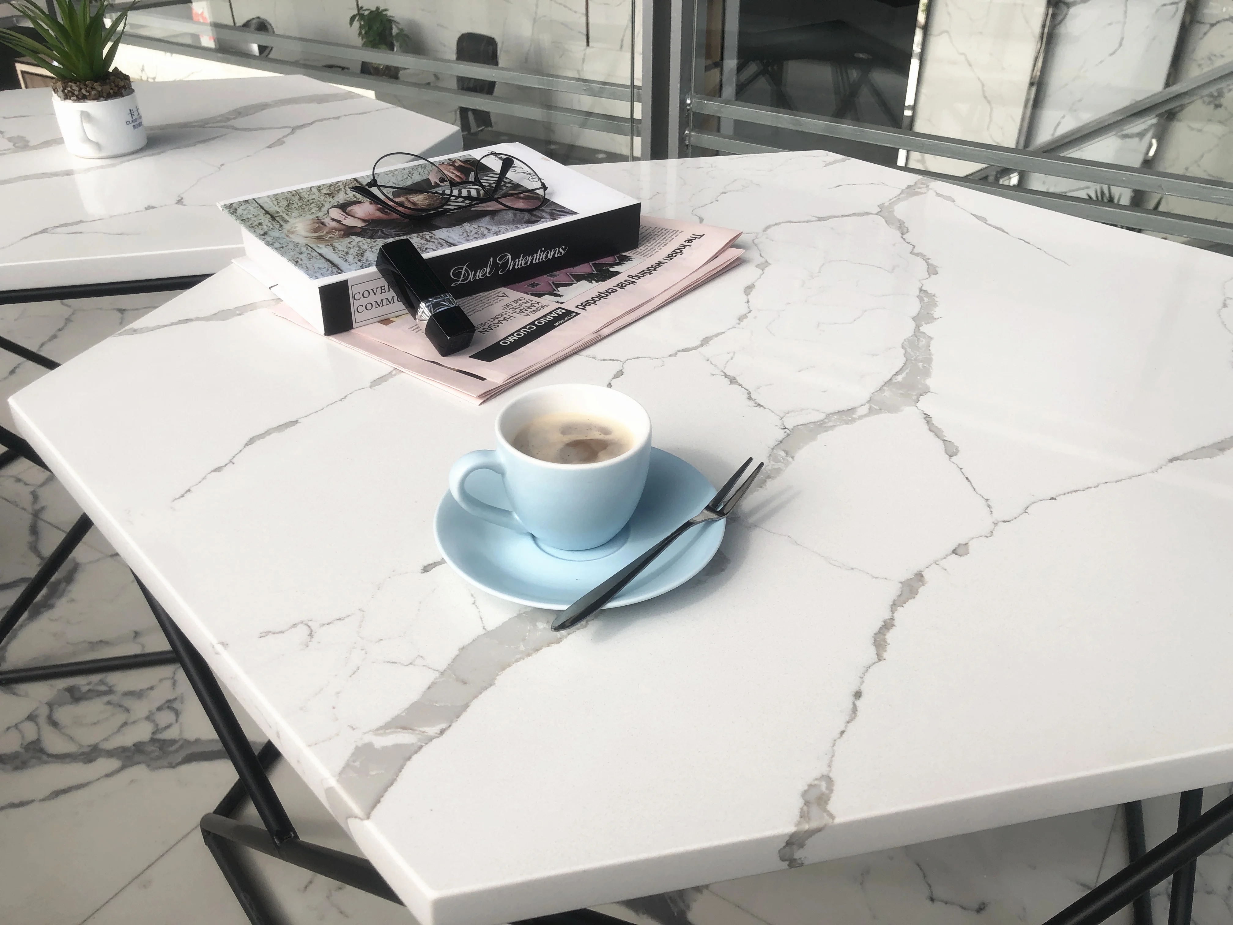Manufacturers offer artificial stone hot selling Quartz Coffee table New design