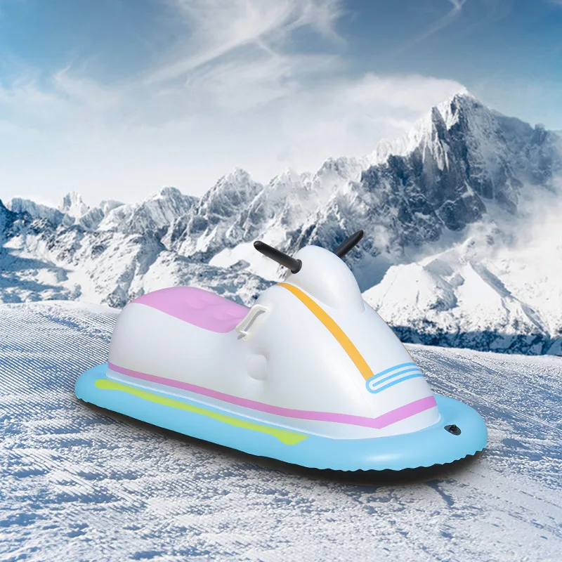 Winter kids downhill Snowboard adult Winter Ski Sledge Toy Motorboat PVC inflatable snow Scooter
