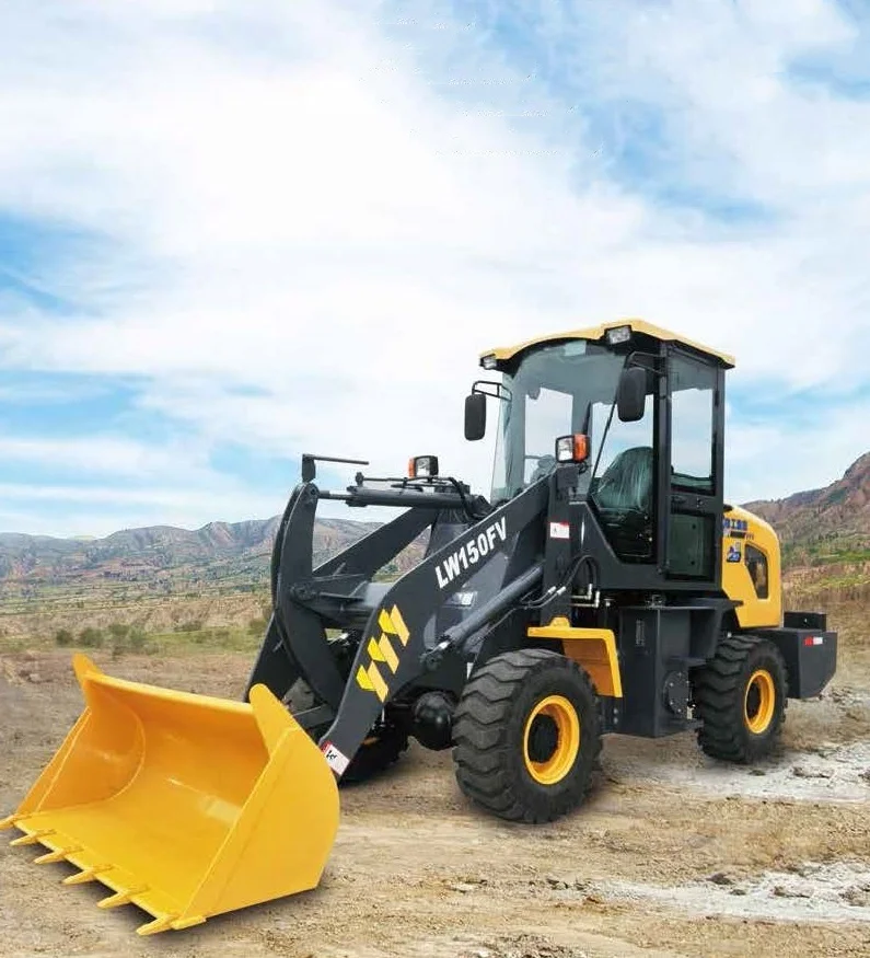 Brand New Construction Machinery 1.5 ton 1 ton LW150FV LW160FV Mini Front End Hydraulic Small Wheel Loader for Sale