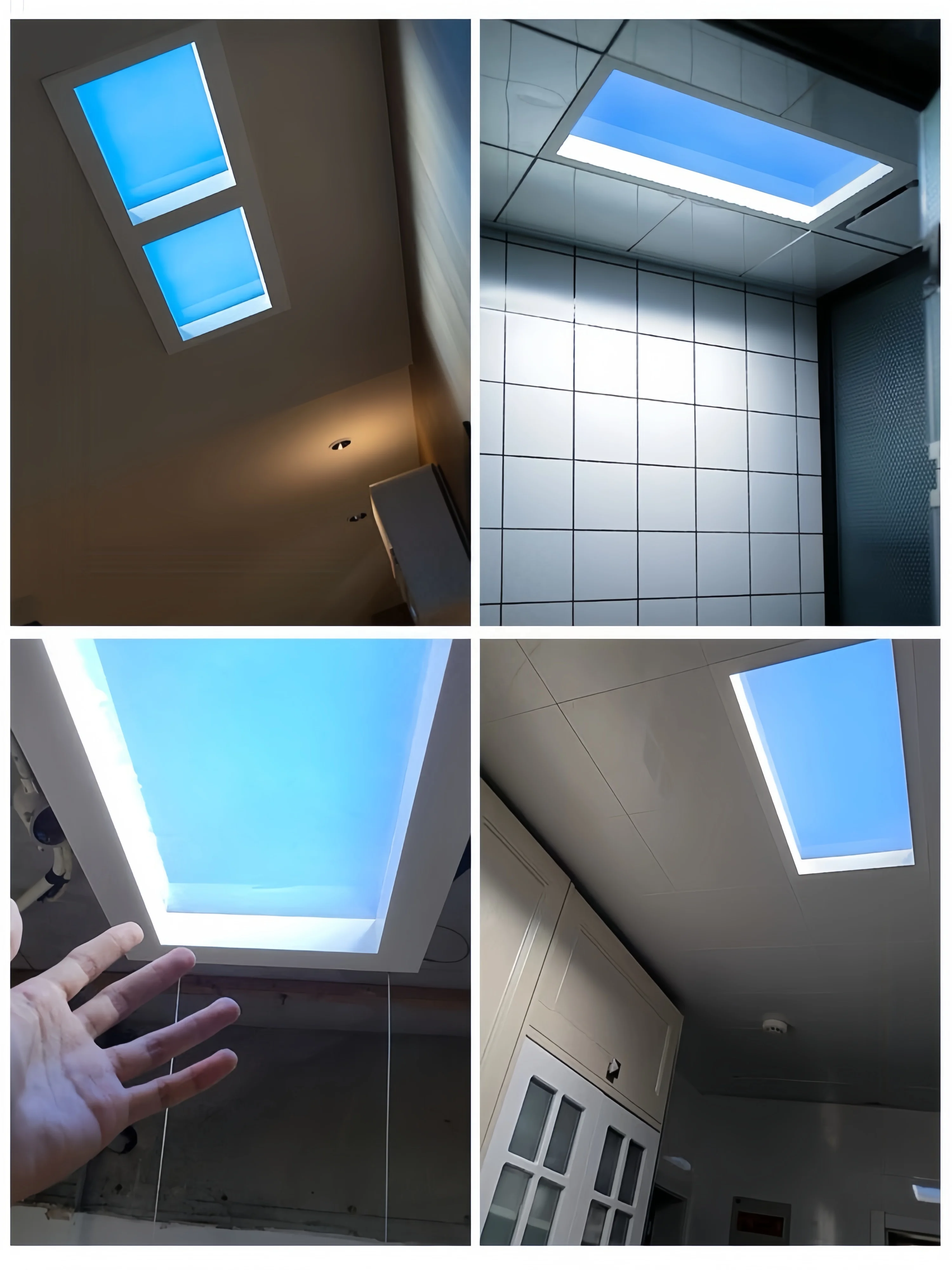 Smart Home Clear Deep Blue Skylight Panel Natural Sky Light for Home Automation