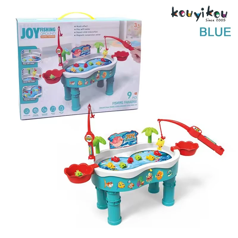 KYK Детский интерактивный Монтессори 2 человека магнит рыбалка игрушки игровой стол с музыкой