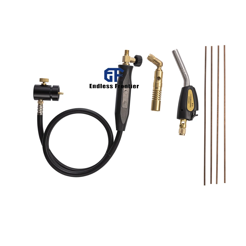 SHINGCHEN MAPP Gas Torch Copper Double Tube Hand Torch Welding Torch