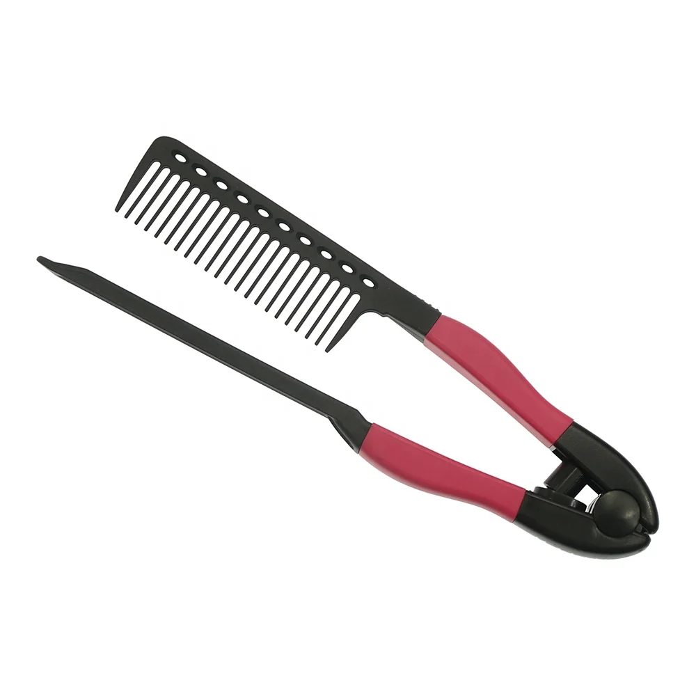 Professional Salon Tool Heat Resistance Hair Straightening Easy Iron Comb