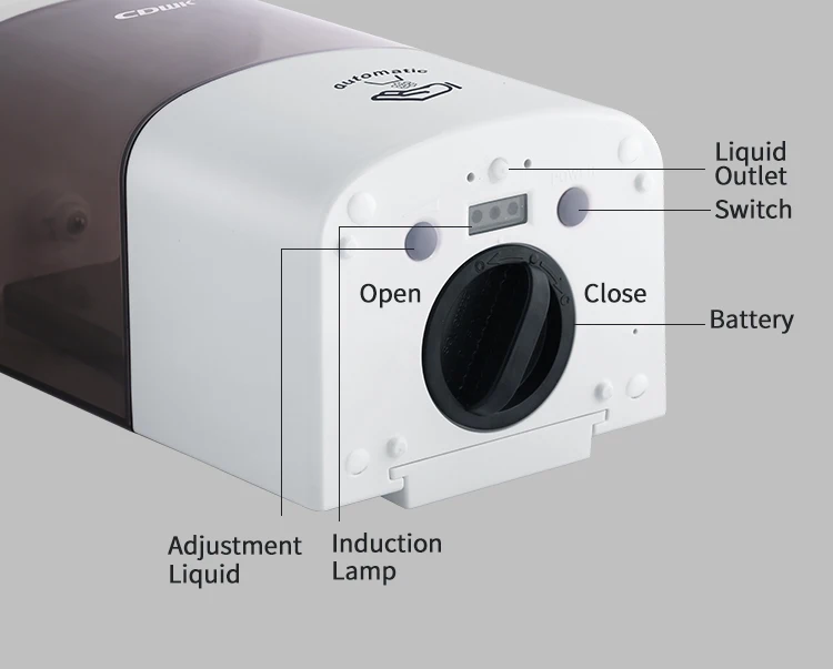 CDWK 600ml hotel wall mounted infrared sensing sensor  automatic soap dispenser