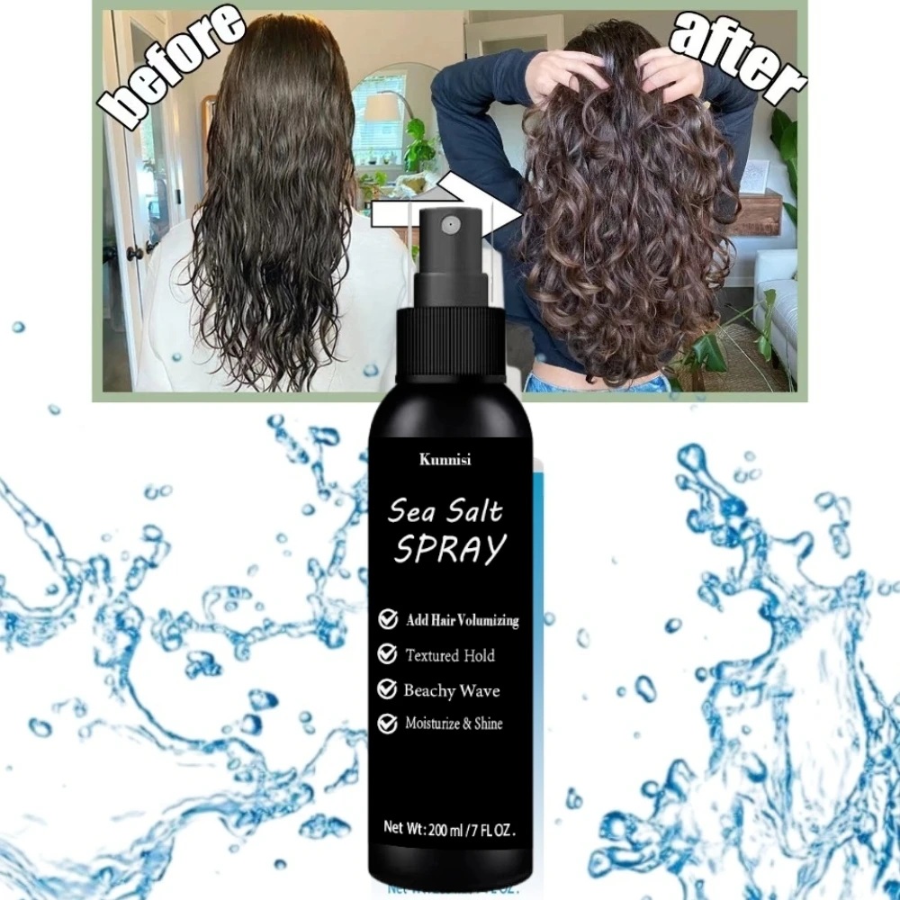 OEM amplifies hair shine boosts hair thickness red algae aloe vera kelp private label organic custom hair sea salt spray