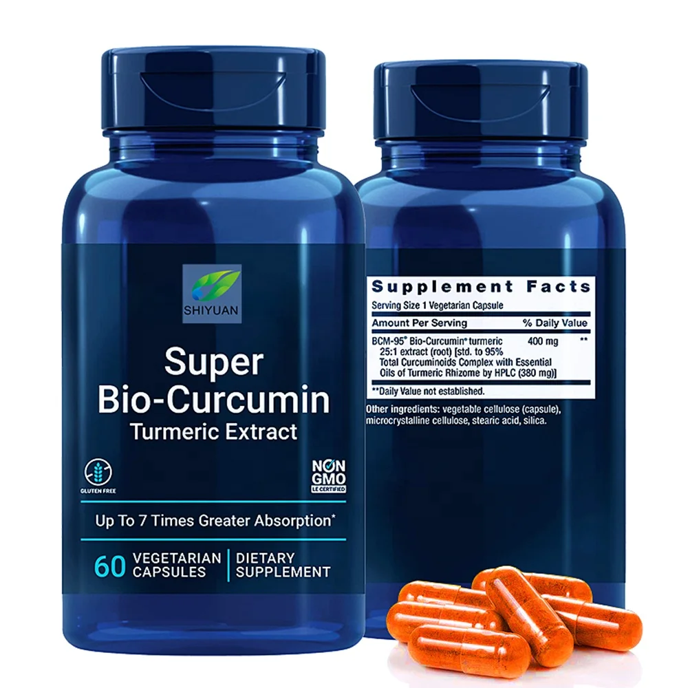 Customizable formulation OEM biocurcumin turmeric extract - highly absorbed curcumin systemic health support - Gluten Free