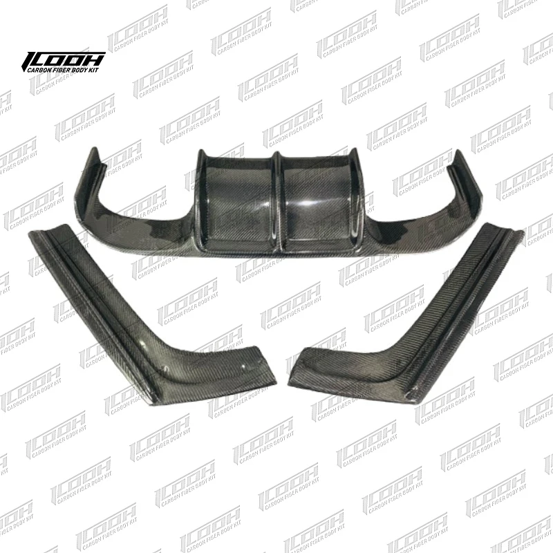 ICOOH Racing F80 F82 F83 Style Carbon Fiber Body Kit Rear Diffuser Lip Bumper Spoiler Fit For BMW M3 M4 F80 F82 F83 2014-2018