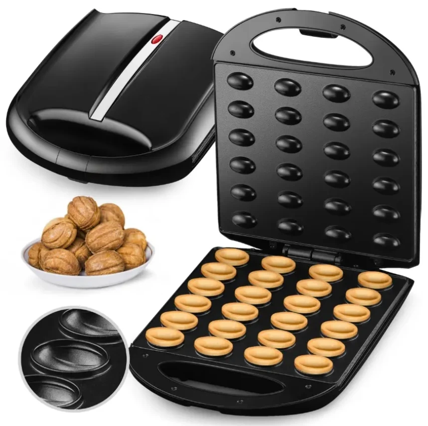 Yicheng kitchen appliances waffle iron Electric Walnut Cake Maker Automatic 12 Holes Nuts Maker apera sausage roll waffle maker