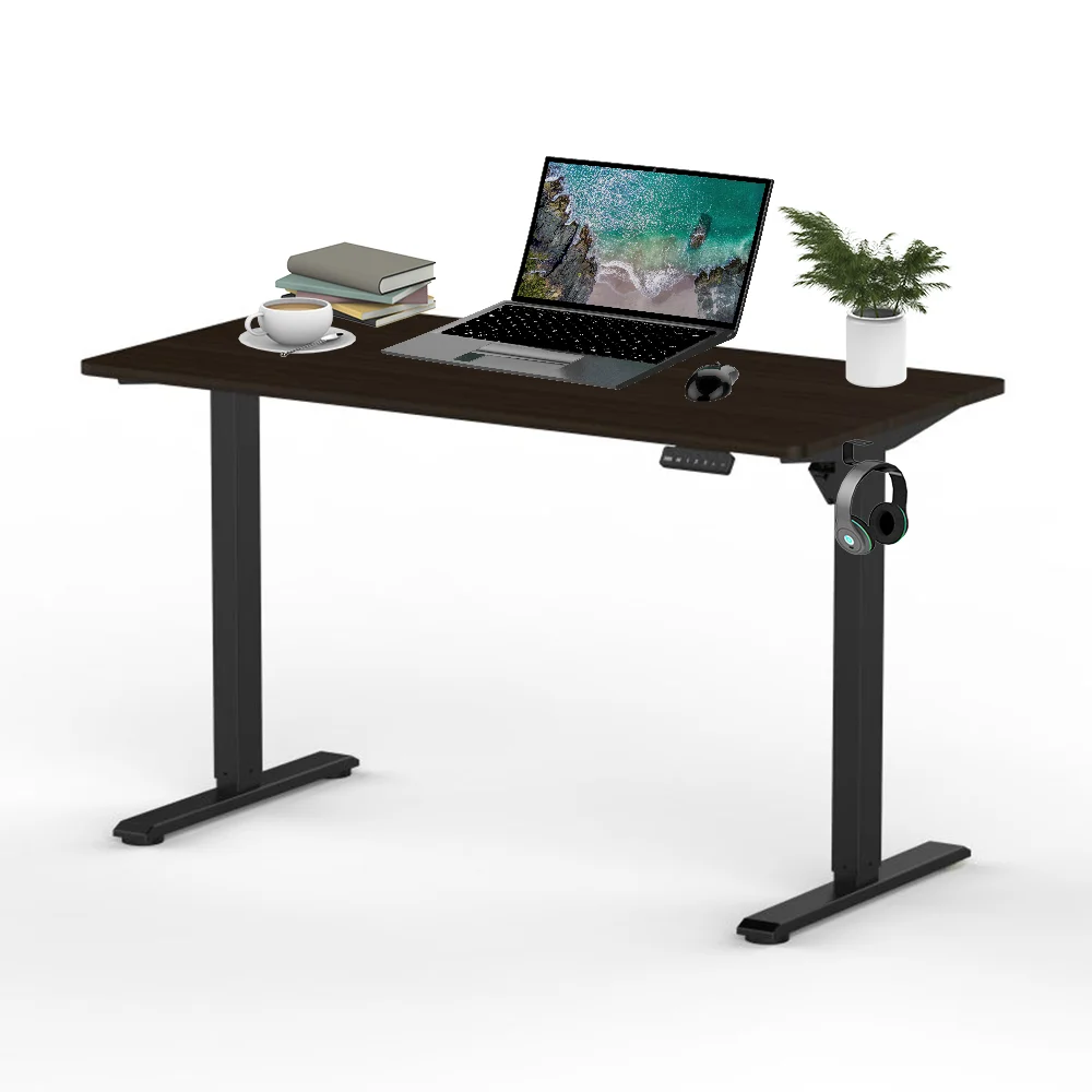 Office Luxury Ergonomic Electric Standing Desk Adjustable Height Black Grey White Computer Stand Up Desk Frame