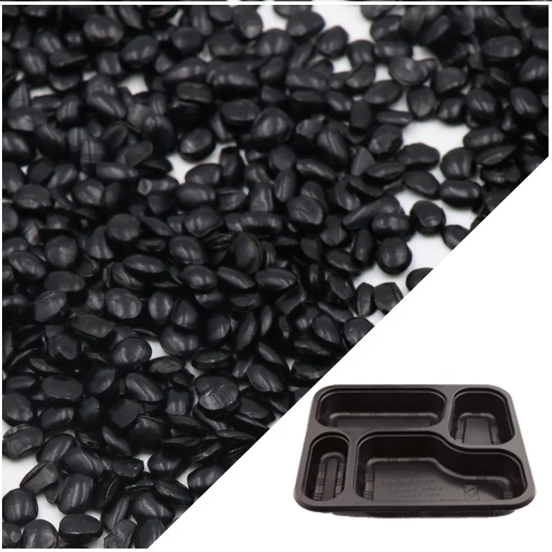 Food grade 50% carbon black masterbatch blue tone black pigment for food container, lunch box