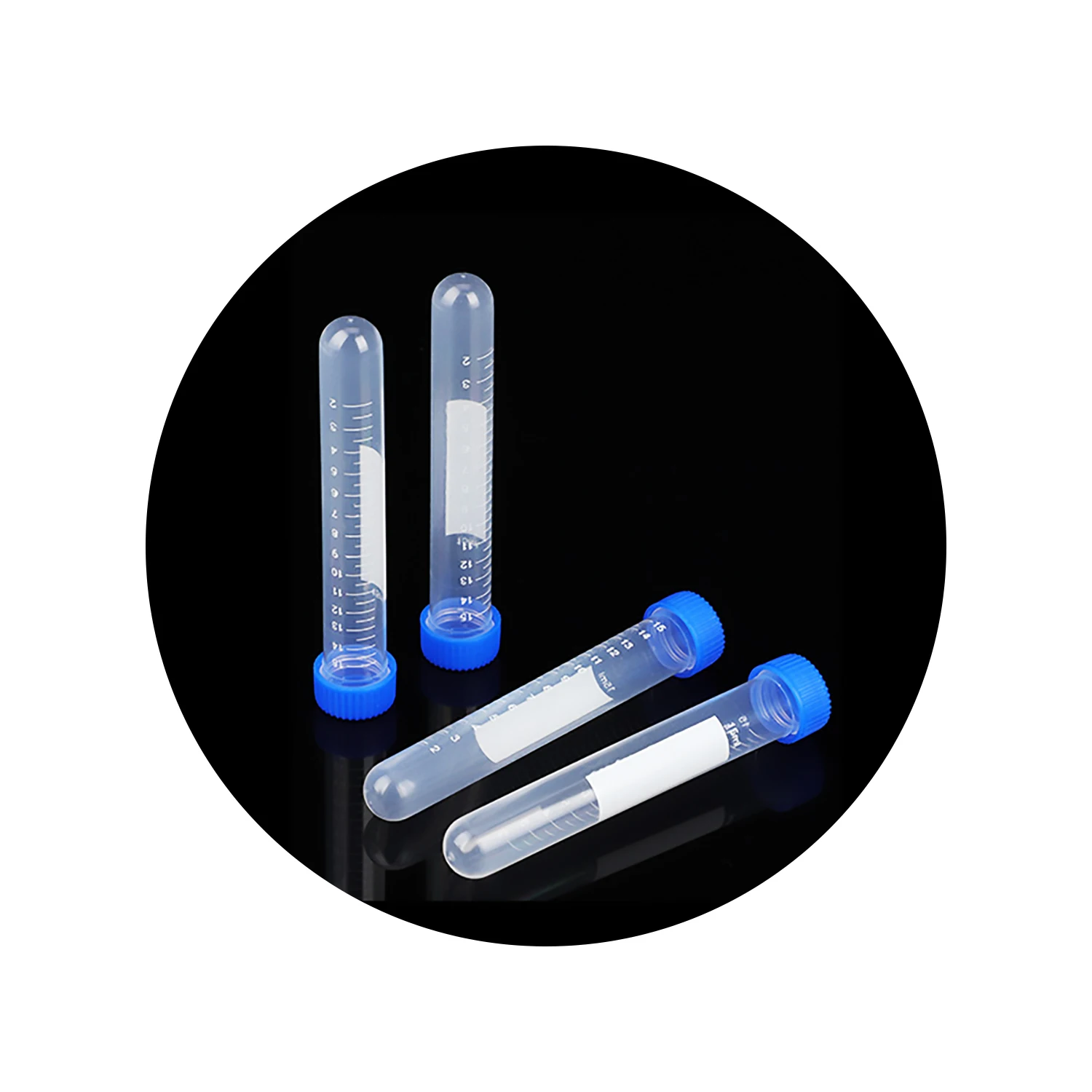 Лидер продаж боросиликатная стеклянная центрифужная трубка градуированная пробкой I/C коническая Нижняя емкость 50 мл низкая