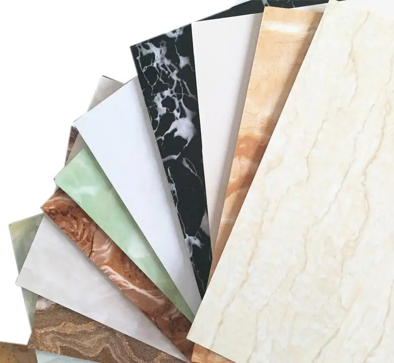 China factory direct sale interior wall sheet wooden and marble plastic sheet