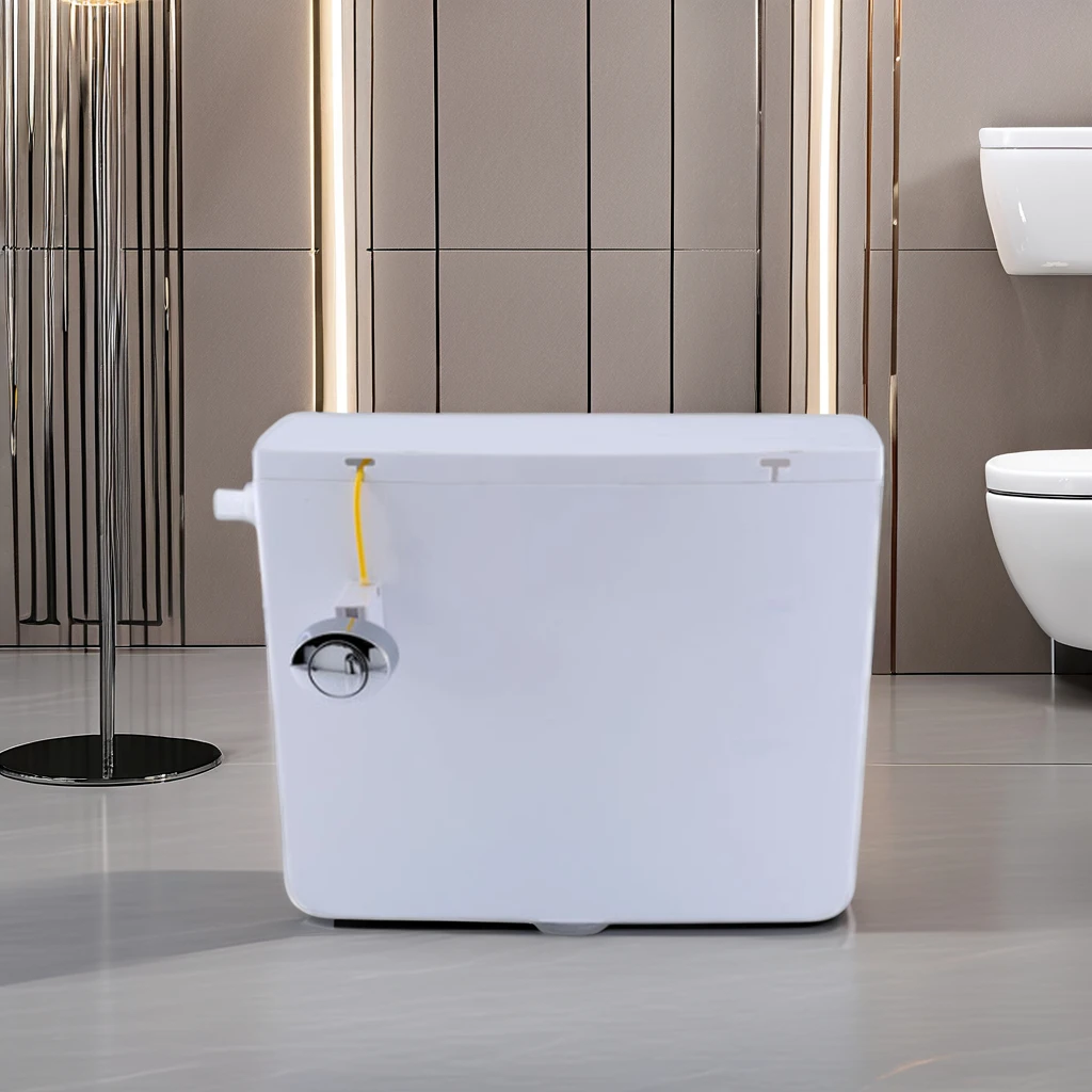 NUCA Modern Concealed Dual-Flush Toilet Cistern Wall Mount Bathroom Plastic Water Tank for Squatting Pan