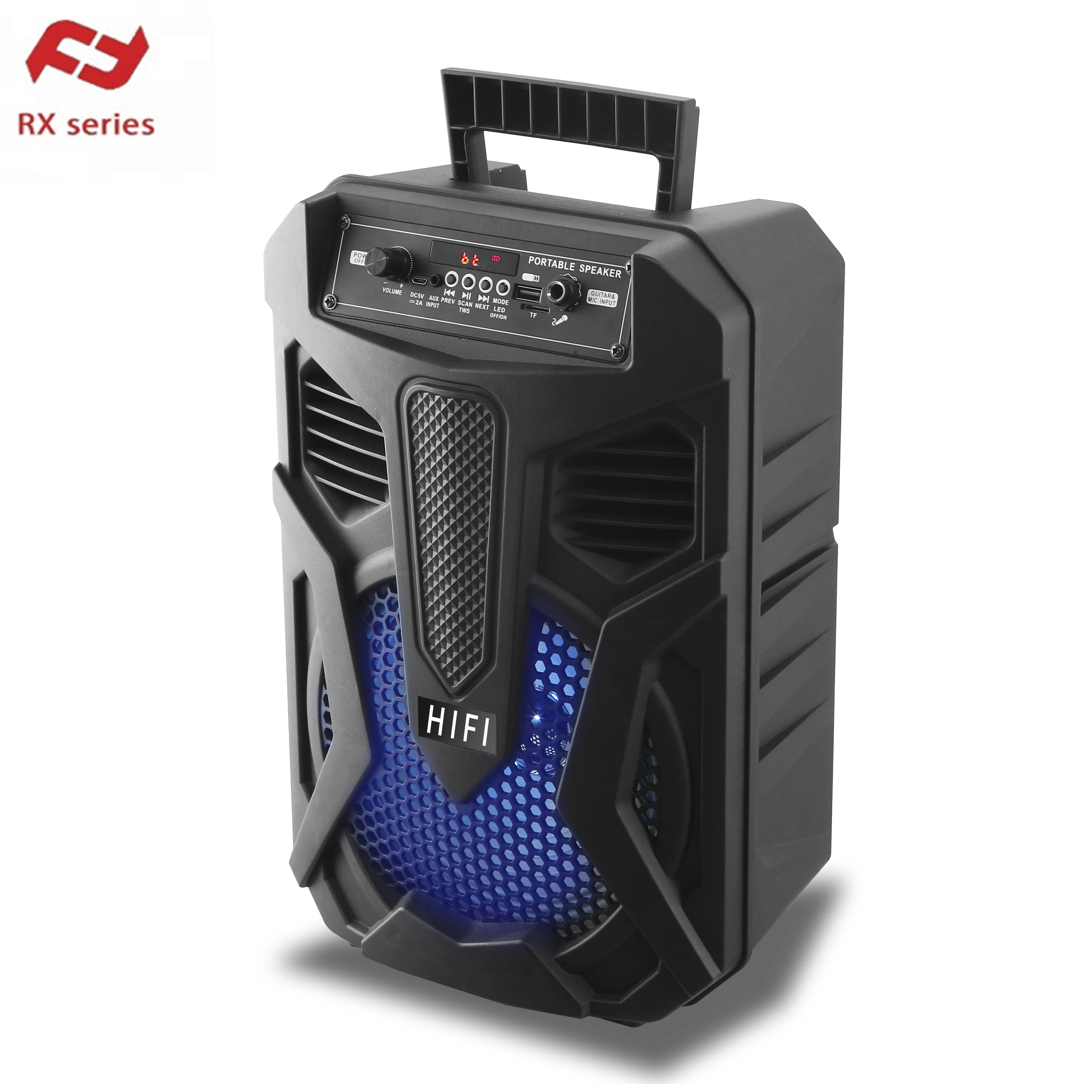 8 Inch Wireless Bt Speaker Portable for Home Outdoor Party Model RX-8108A